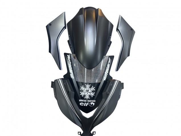 Purchase 2013-2024 Matte Black White Elf Snow Kawasaki EX300 Motorcycle Fairings UK