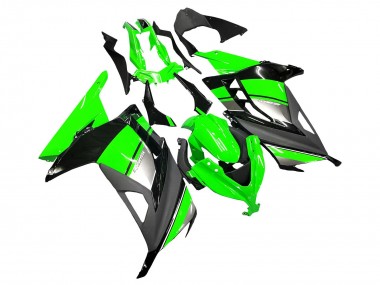 Purchase 2013-2024 Green Silver Black Kawasaki EX300 Motorcycle Fairings UK