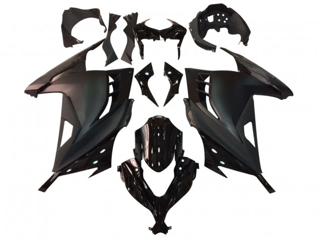 Purchase 2013-2024 Glossy Black Matte Black Kawasaki EX300 Motorcycle Fairing UK