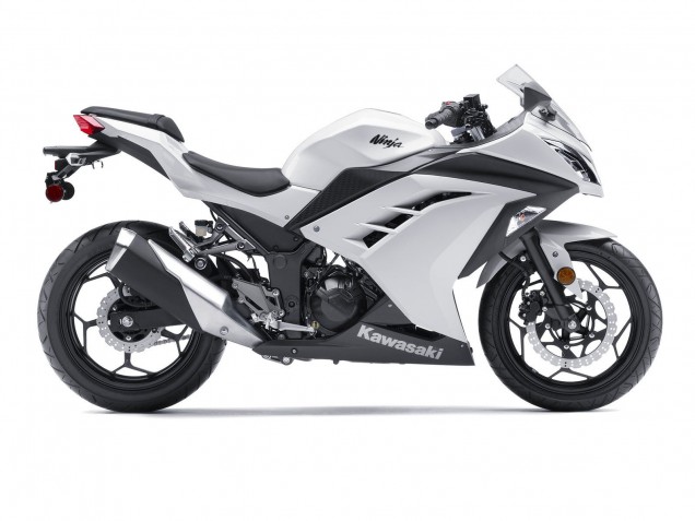 Purchase 2013-2024 White Black Kawasaki EX300 Motorcycle Fairings UK