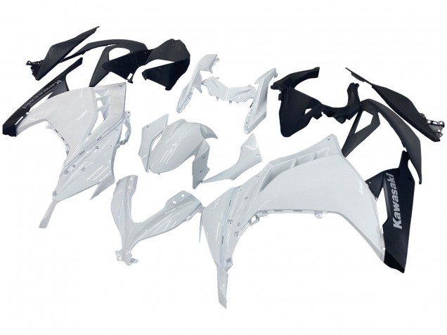 Purchase 2013-2024 White Black Kawasaki EX300 Motorcycle Fairings UK