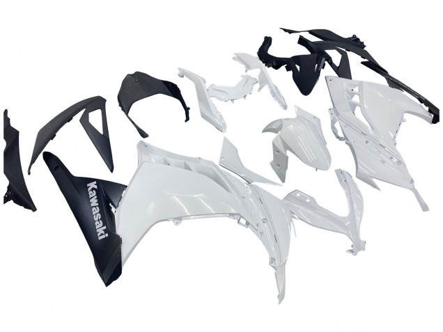 Purchase 2013-2024 White Black Kawasaki EX300 Motorcycle Fairings UK