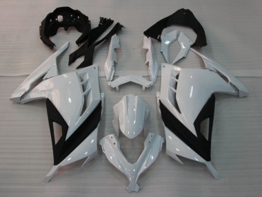 Purchase 2013-2024 Glossy White Black Kawasaki EX300 Motorcycle Fairings UK