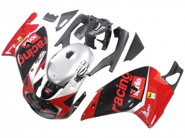 Purchase 2000-2005 Red Black Silver Racing Aprilia RS125 Motorcycle Fairings UK