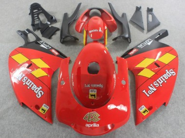 Purchase 2000-2005 Red Yellow Black Spains No1 Aprilia RS125 Motorcycle Fairings UK