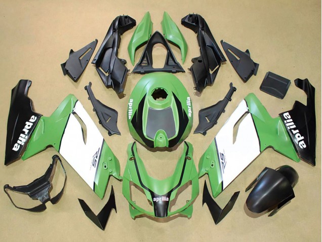 Purchase 2006-2011 Green White Black Aprilia RS125 Motorcycle Fairings UK
