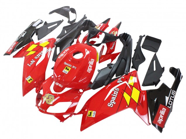 Purchase 2006-2011 Red White Yellow Black Aprilia RS125 Motorcycle Fairings UK