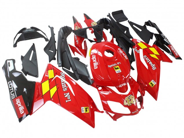 Purchase 2006-2011 Red White Yellow Black Aprilia RS125 Motorcycle Fairings UK