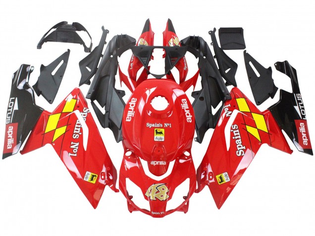 Purchase 2006-2011 Red White Yellow Black Aprilia RS125 Motorcycle Fairings UK