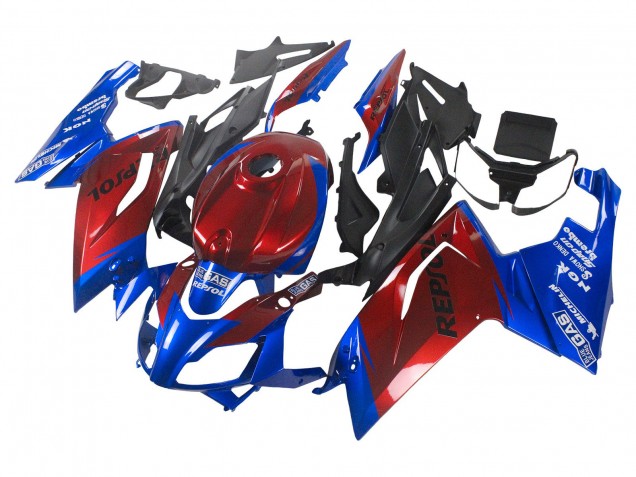 Purchase 2006-2011 Blue Red Repsol Aprilia RS125 Motorcycle Fairings UK