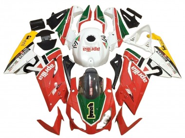 Purchase 2006-2011 White Red Green Aprilia RS125 Motorcycle Fairings UK