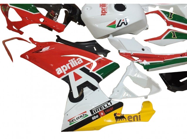 Purchase 2006-2011 White Red Green Aprilia RS125 Motorcycle Fairings UK