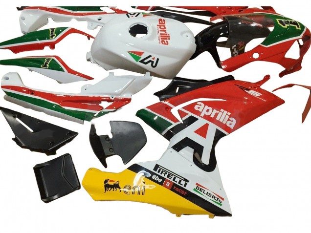 Purchase 2006-2011 White Red Green Aprilia RS125 Motorcycle Fairings UK