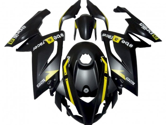 Purchase 2006-2011 Matte Black Yellow Aprilia RS125 Motorcycle Fairings UK