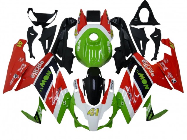 Purchase 2006-2011 Green White Red Black Aprilia RS125 Motorcycle Fairings UK