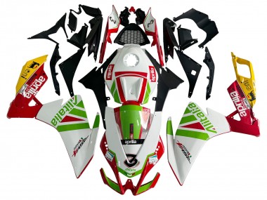 Purchase 2012-2018 White Red Green Yellow Alitalia Aprilia RS4 50 125 Motorcycle Fairing UK