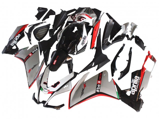 Purchase 2012-2018 Silver Red Glossy Black Aprilia RS4 50 125 Motorcycle Fairings UK