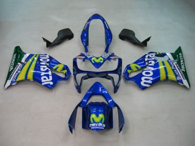 Purchase 2004-2007 Blue Yellow Green MoviStar Honda CBR600 F4i Motorcycle Fairings UK