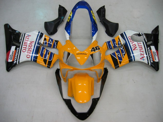 Purchase 2004-2007 Yellow Blue White Black Nastro Azzurro Honda CBR600 F4i Motorcycle Fairings UK