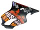 Purchase 2004-2007 Matte Black Orange Rossi Honda CBR600 F4i Motorcycle Fairings UK