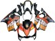 Purchase 2004-2007 Matte Black Orange Rossi Honda CBR600 F4i Motorcycle Fairings UK