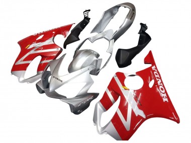 Purchase 2004-2007 Silver Red Honda CBR600 F4i Motorcycle Fairings UK