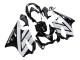 Purchase 2004-2007 White Glossy Black Honda CBR600 F4i Motorcycle Fairings UK