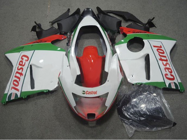 Purchase 1996-2007 White Red Green Castrol Honda CBR1100XX Blackbird Motorcycle Fairings UK