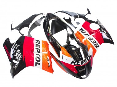 Purchase 1996-2007 Orange White Red Glossy Black Repsol Honda CBR1100XX Blackbird Abs Motorcycle Fairings UK