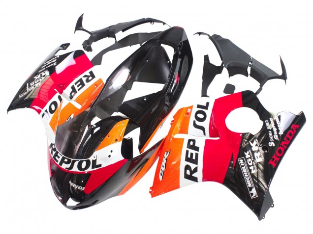 Purchase 1996-2007 Orange White Red Glossy Black Repsol Honda CBR1100XX Blackbird Abs Motorcycle Fairings UK