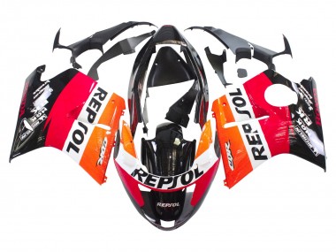Purchase 1996-2007 Orange White Red Glossy Black Repsol Honda CBR1100XX Blackbird Abs Motorcycle Fairings UK