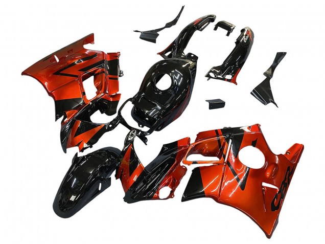 Purchase 1991-1994 Orange Glossy Black Honda CBR600 F2 Motorcycle Fairings UK