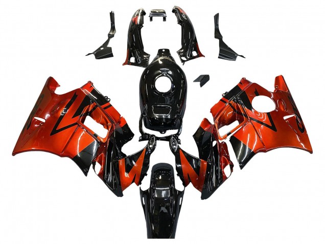 Purchase 1991-1994 Orange Glossy Black Honda CBR600 F2 Motorcycle Fairings UK