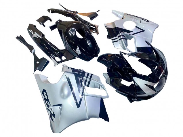 Purchase 1991-1994 Silver Glossy Black Honda CBR600 F2 Motorcycle Fairings UK
