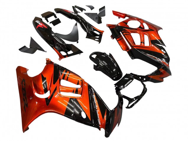 Purchase 1995-1996 Orange Glossy Black Honda CBR600 F3 Motorcycle Fairings UK
