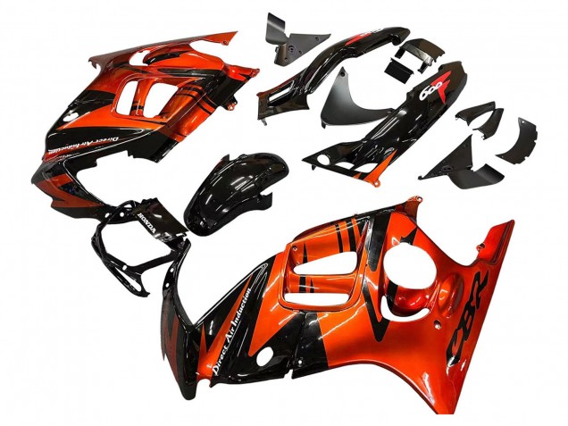 Purchase 1995-1996 Orange Glossy Black Honda CBR600 F3 Motorcycle Fairings UK