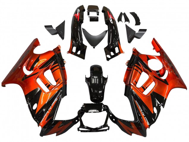 Purchase 1995-1996 Orange Glossy Black Honda CBR600 F3 Motorcycle Fairings UK