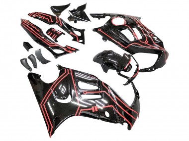Purchase 1997-1998 Red Glossy Black Honda CBR600 F3 Motorcycle Fairing Kits UK