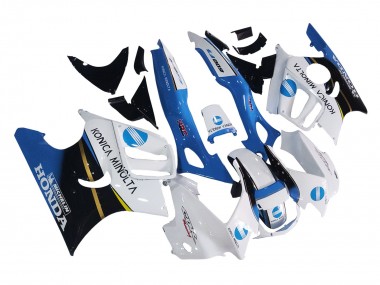 Purchase 1997-1998 White Blue Glossy Black Honda CBR600 F3 Motorcycle Fairings UK