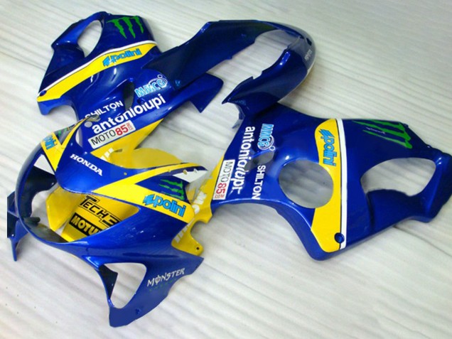 Purchase 1999-2000 Blue Yellow Green Monster Honda CBR600 F4 Motorcycle Fairings UK