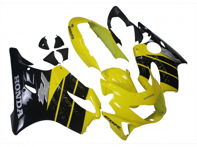 Purchase 1999-2000 Yellow Glossy Black Honda CBR600 F4 Motorcycle Fairings UK