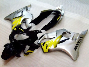 Purchase 1999-2000 Silver Yellow Glossy Black Honda CBR600 F4 Motorcycle Fairings UK