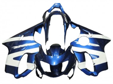 Purchase 1999-2000 White Blue Honda CBR600 F4 Motorcycle Fairings UK