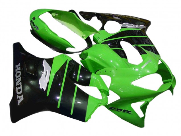 Purchase 1999-2000 Green Glossy Black Honda CBR600 F4 Motorcycle Fairings UK