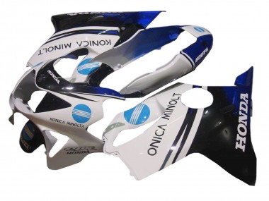 Purchase 1999-2000 White Blue Glossy Black Konica Minolta Honda CBR600 F4 Motorcycle Fairing UK