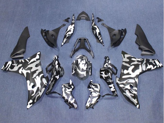 Purchase 2011-2013 Black White Camouflage Honda CBR600F Motorcycle Fairings UK