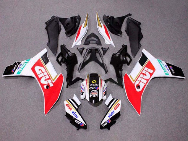 Purchase 2011-2013 White Red Gold Glossy Black Givi Honda CBR600F Motorcycle Fairings UK
