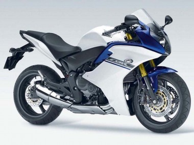 Purchase 2011-2013 White Blue Honda CBR600F Motorcycle Fairings UK