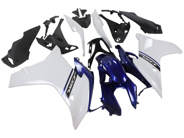 Purchase 2011-2013 White Blue Honda CBR600F Motorcycle Fairings UK