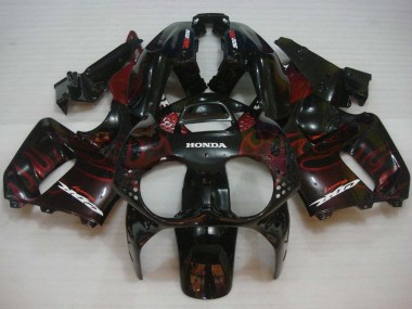 Purchase 1992-1993 Glossy Black Red Flame Honda CBR900RR 893 Motorcycle Fairings UK